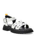 Sandalias de Niña MINI Miss Carol Tartan Con Tachas Blanco