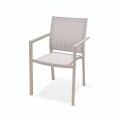Imagen de Silla De Jardín Apilable RUSTICO Urbanite Tela Resistente Al Agua - Beige