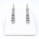 Caravanas Antiguas Oro 18K Brillantes Y Zafiros Caravanas Antiguas Oro 18K Brillantes Y Zafiros