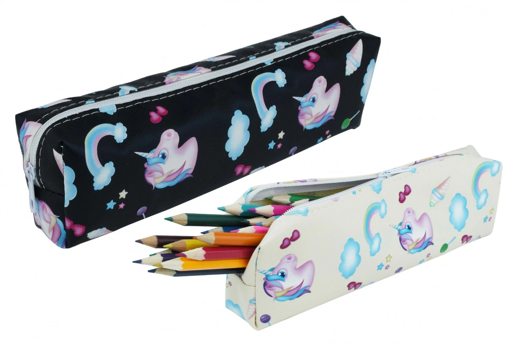 CARTUCHERA TUBO DISEÑO UNICORNIO 
