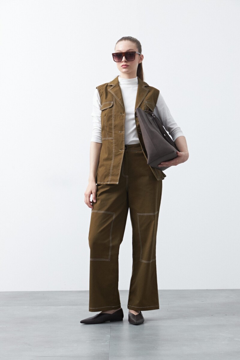 CHALECO BERTA Verde Musgo