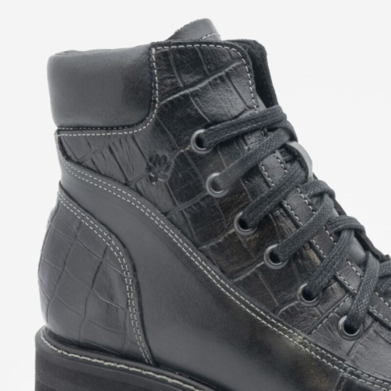 Bota Acordonada Lombardino 36-39 Black