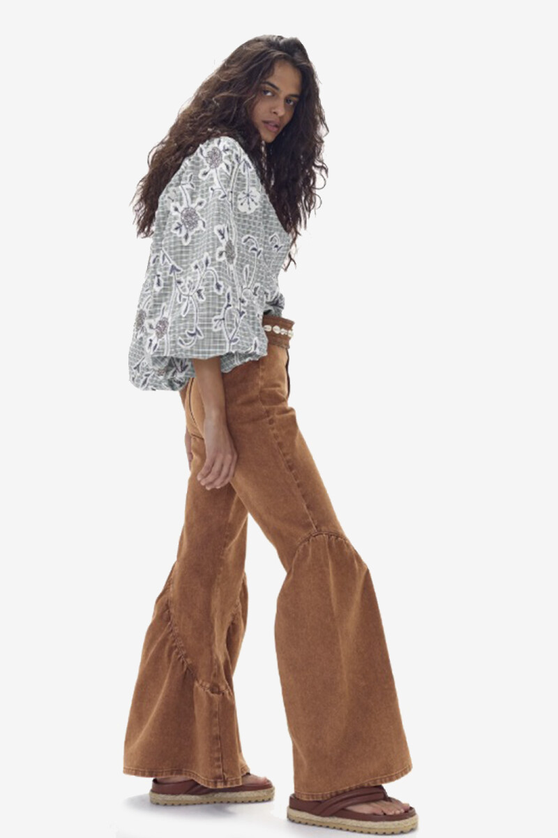 CLAIRE POPLIN SHIRT Celeste