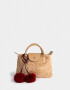 Bandoleras Bandolera Peluche Con Charm - Marron Beige