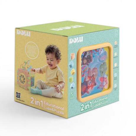 Juguete Cubo Didáctico Dolu 5292 de Encastre 001