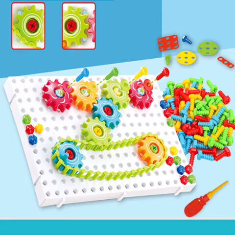 Puzzle DIY Mosaico Educativo con engranajes giratorios Puzzle Diy Mosaico Educativo Con Engranajes Giratorios