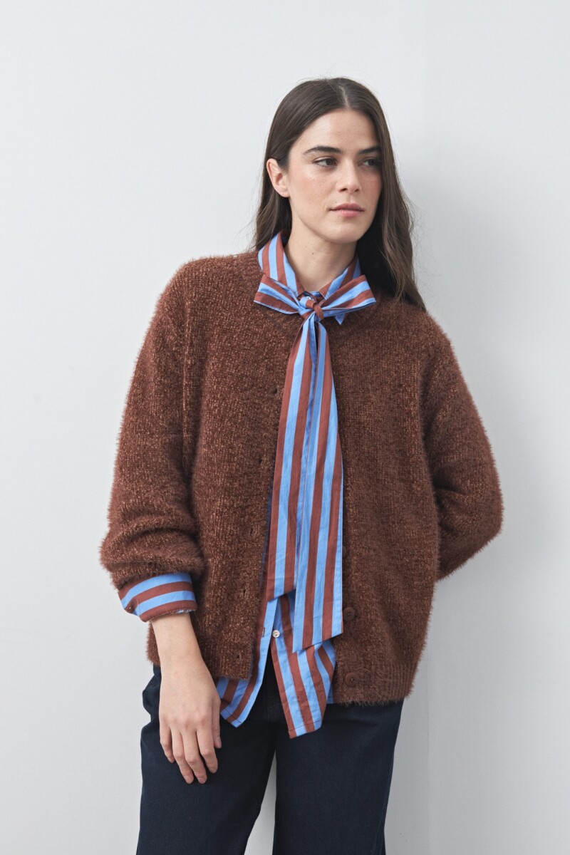 CARDIGAN COYOACÁN Marrón Corteza