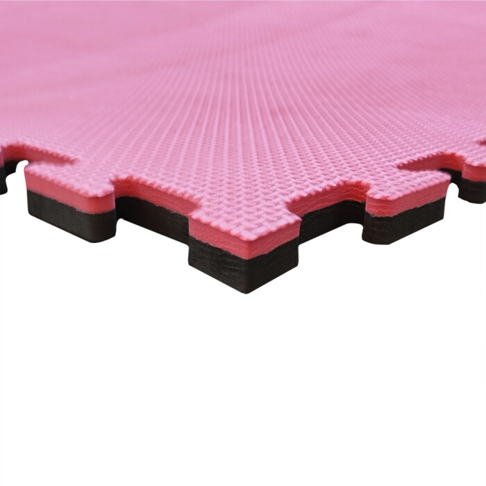 ( ARG-033 )-Piso Goma Eva Tatami 1m x 1m x 2cm Randers Negro Rojo