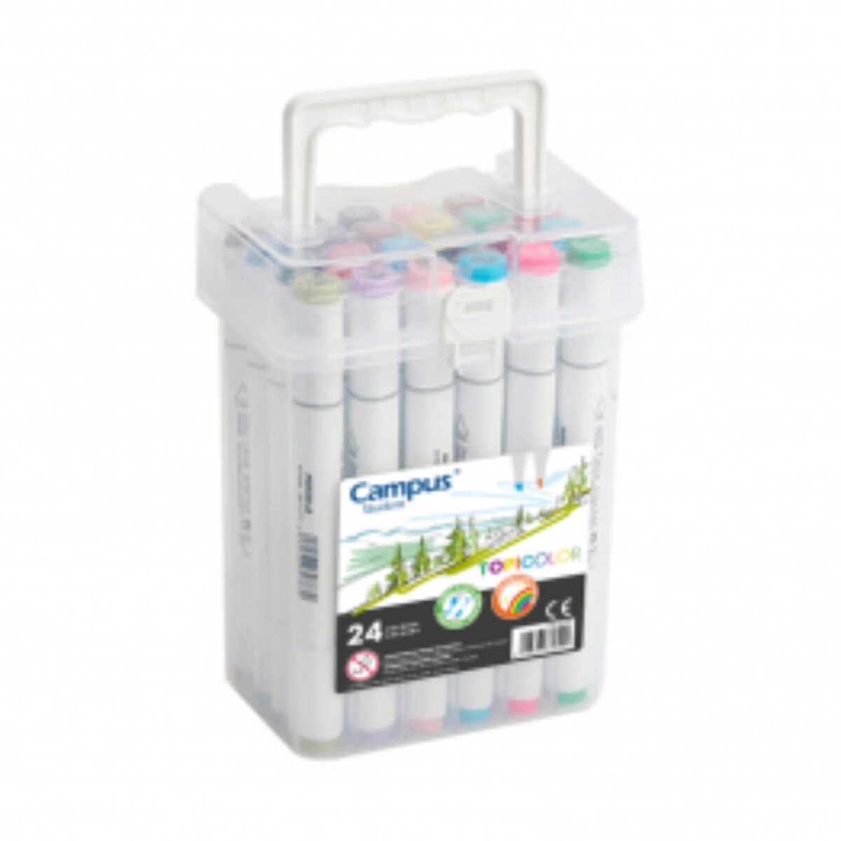 Marcadores Doble Punta Campus X24 E/Caja - N/a 