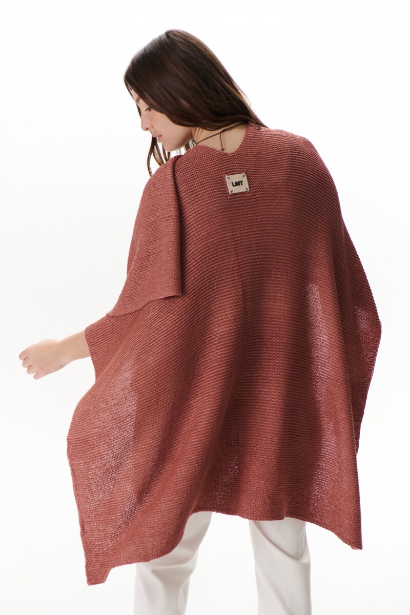 RUANA COTTON ROJO