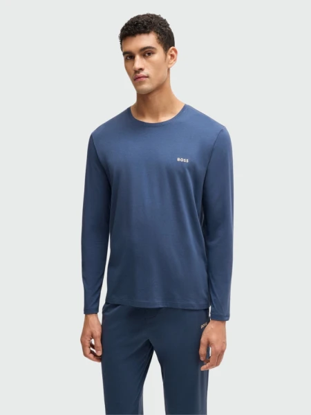 BOSS - Buzo de Manga Larga Loungwear Violeta