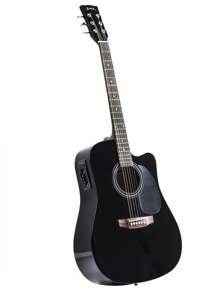 Guitarra Electroacústica Memphis 964 con ecualizador de 4 bandas y cuerdas de acero Negro