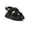 Sandalias Mujer Darkness Tiras Trenzadas Negro