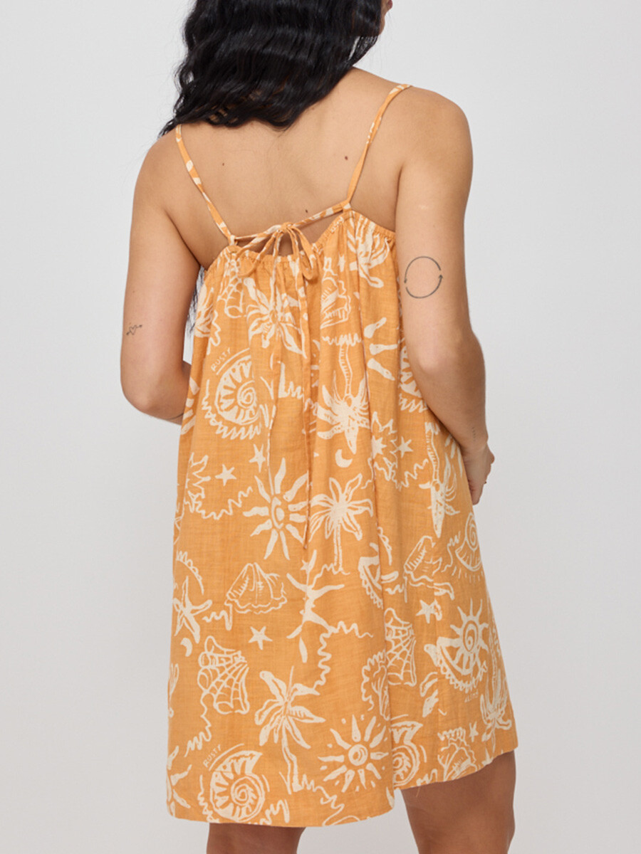 VESTIDO CORTO ARTYA RUSTY - Durazno 