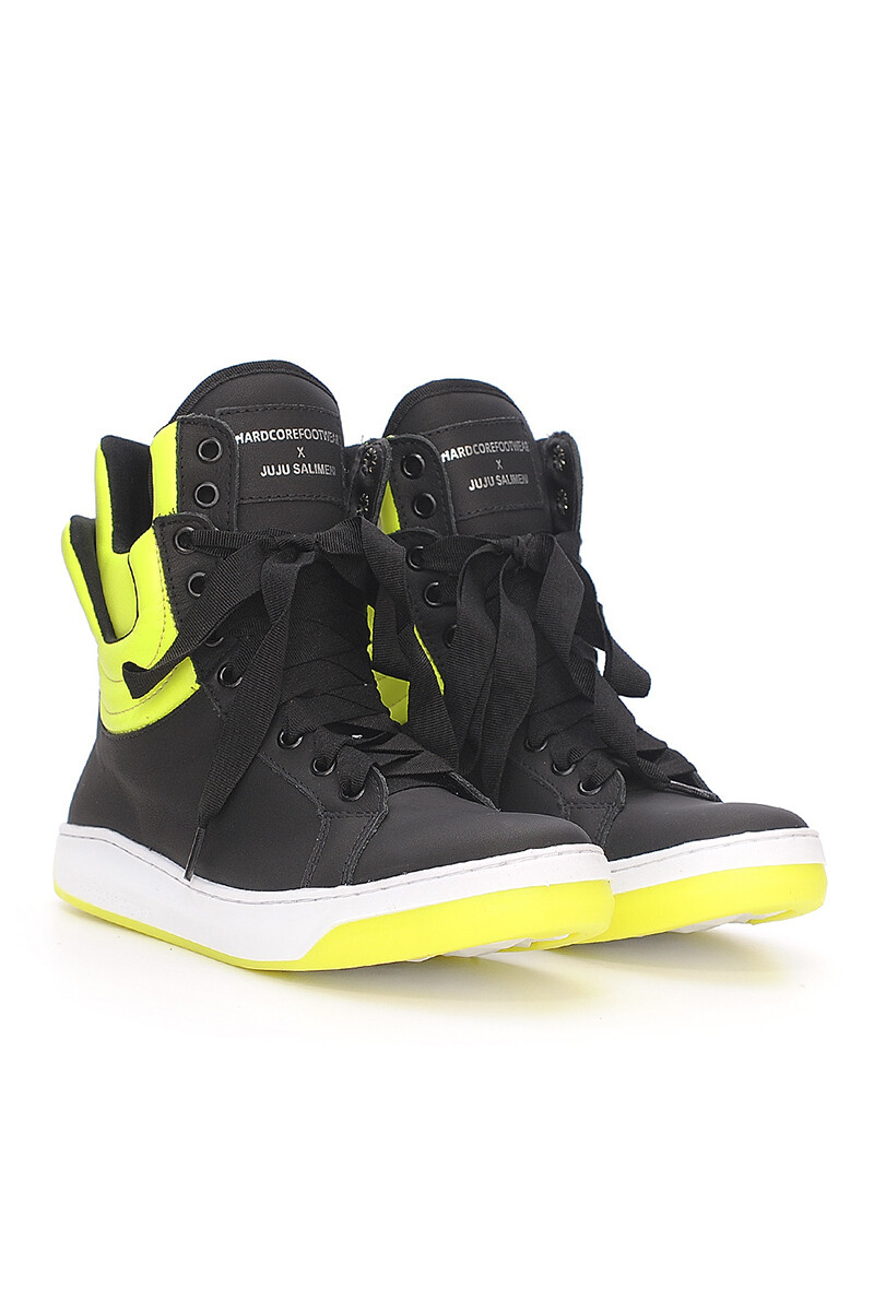 CHAMPION BOTITA NEGRO-VERDE HARDCORE 