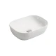 Bacha Rectangular De Loza Blanca Para Apoyo 45.5X32X13.5
