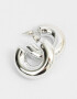 Aros Argollas Chunky Edition Argollas Chunky - Plateado