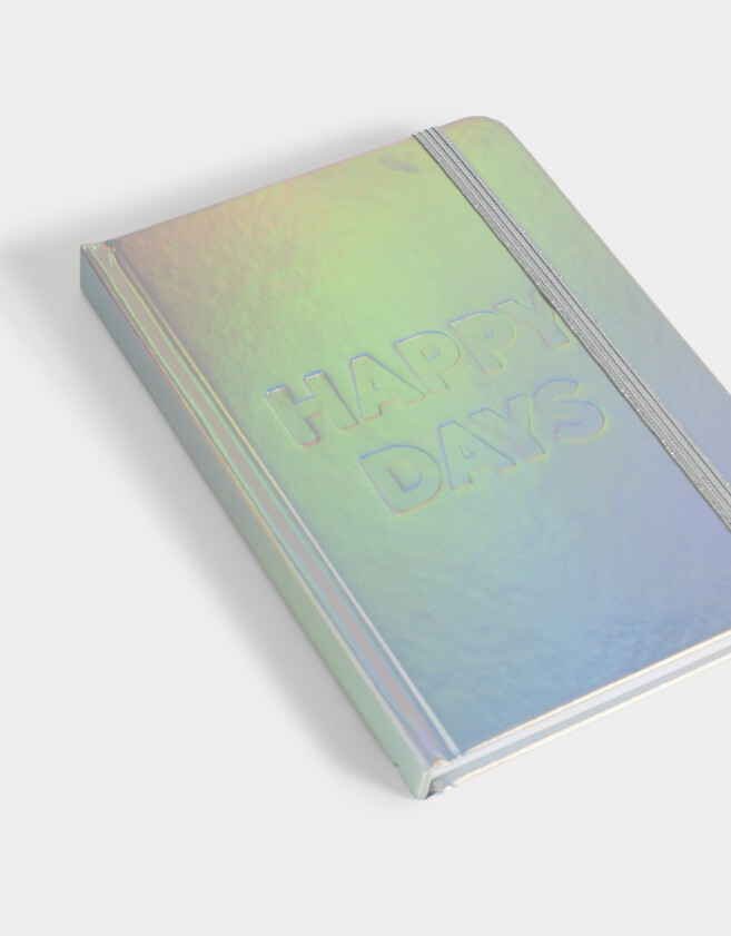 Anotadores Cuadernos y Memos Holografico Cuaderno A6 Holográfico Happy Days - Holografico