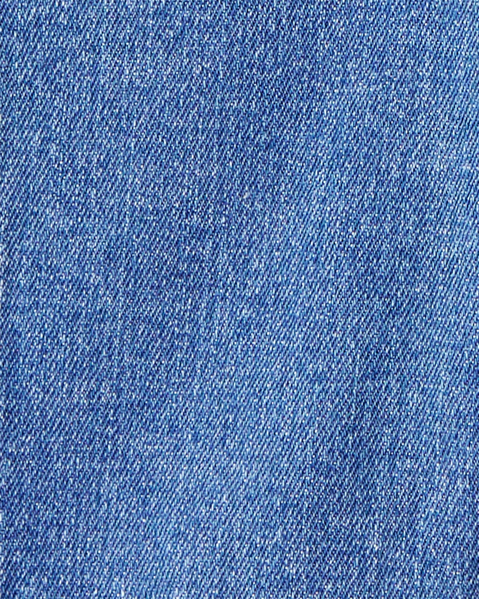 Set dos piezas, enterito jean y camisa de franela Sin color