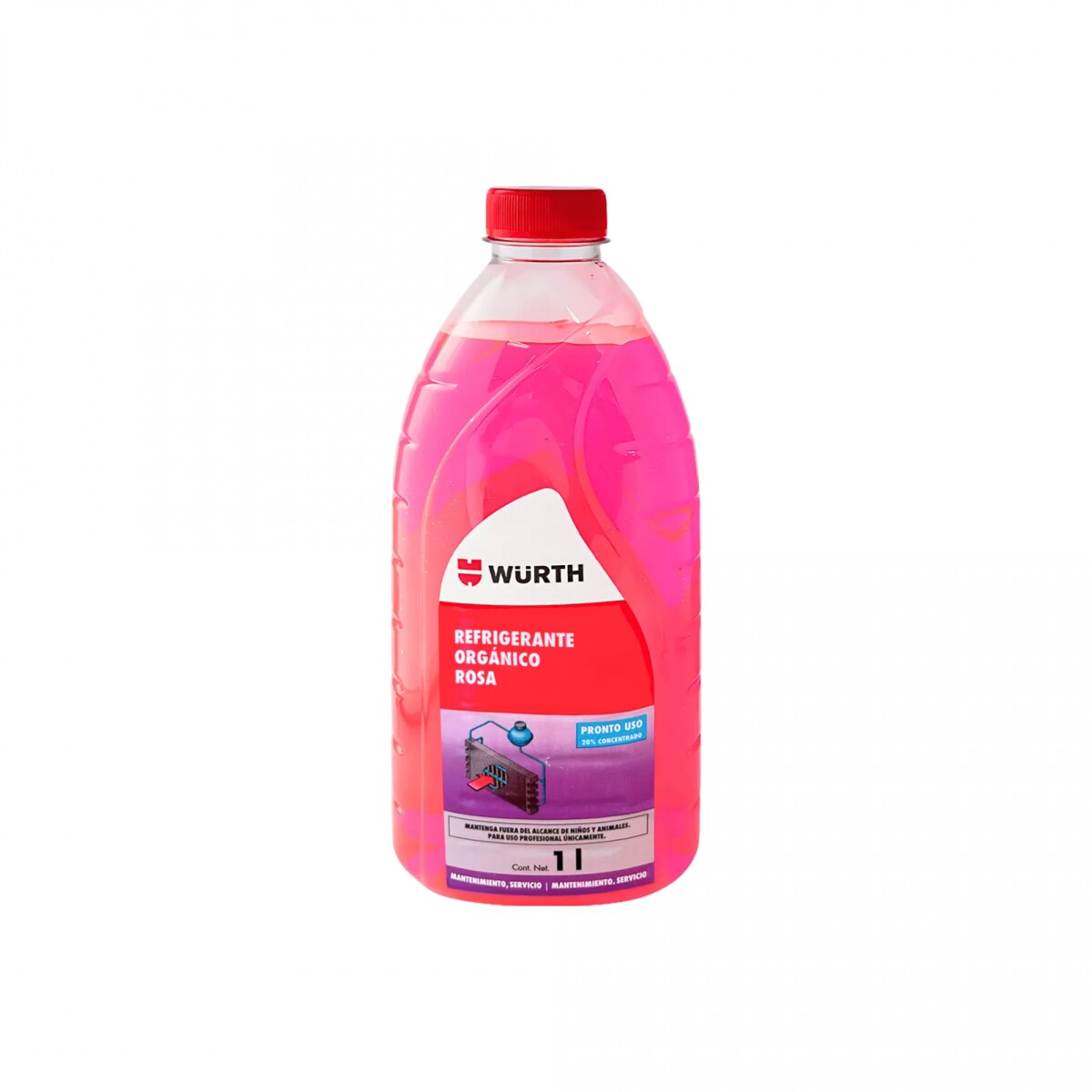 Wurth Anticongelante 20% 1L - Rosa organico 
