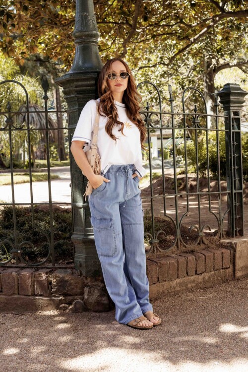 Pantalón Teramo Celeste