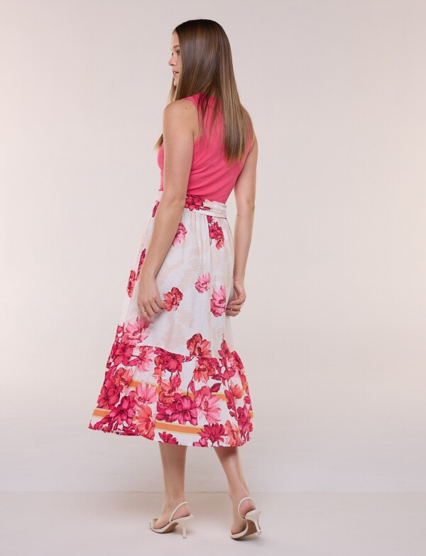 Vestido Maxi Combinado FUCSIA/MULTI