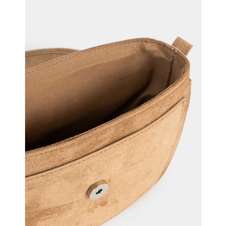Bandolera Suede Uva Marron Camel
