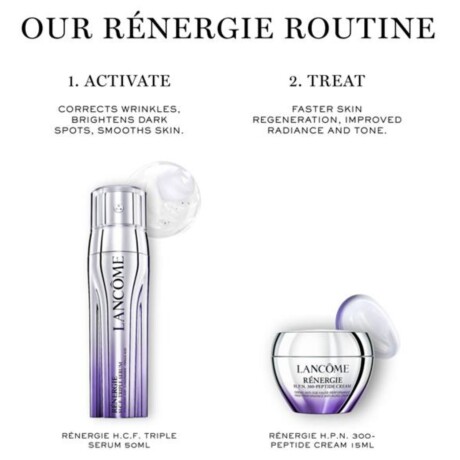 Set Lancome triple suero Renergie + HPN cream 15ml & Pouch Set Lancome triple suero Renergie + HPN cream 15ml & Pouch