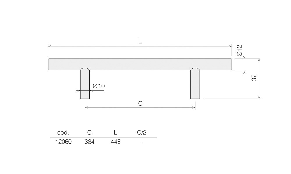 TIRADOR I-200 12x384 mm Tirador I-200 12x384 Mm