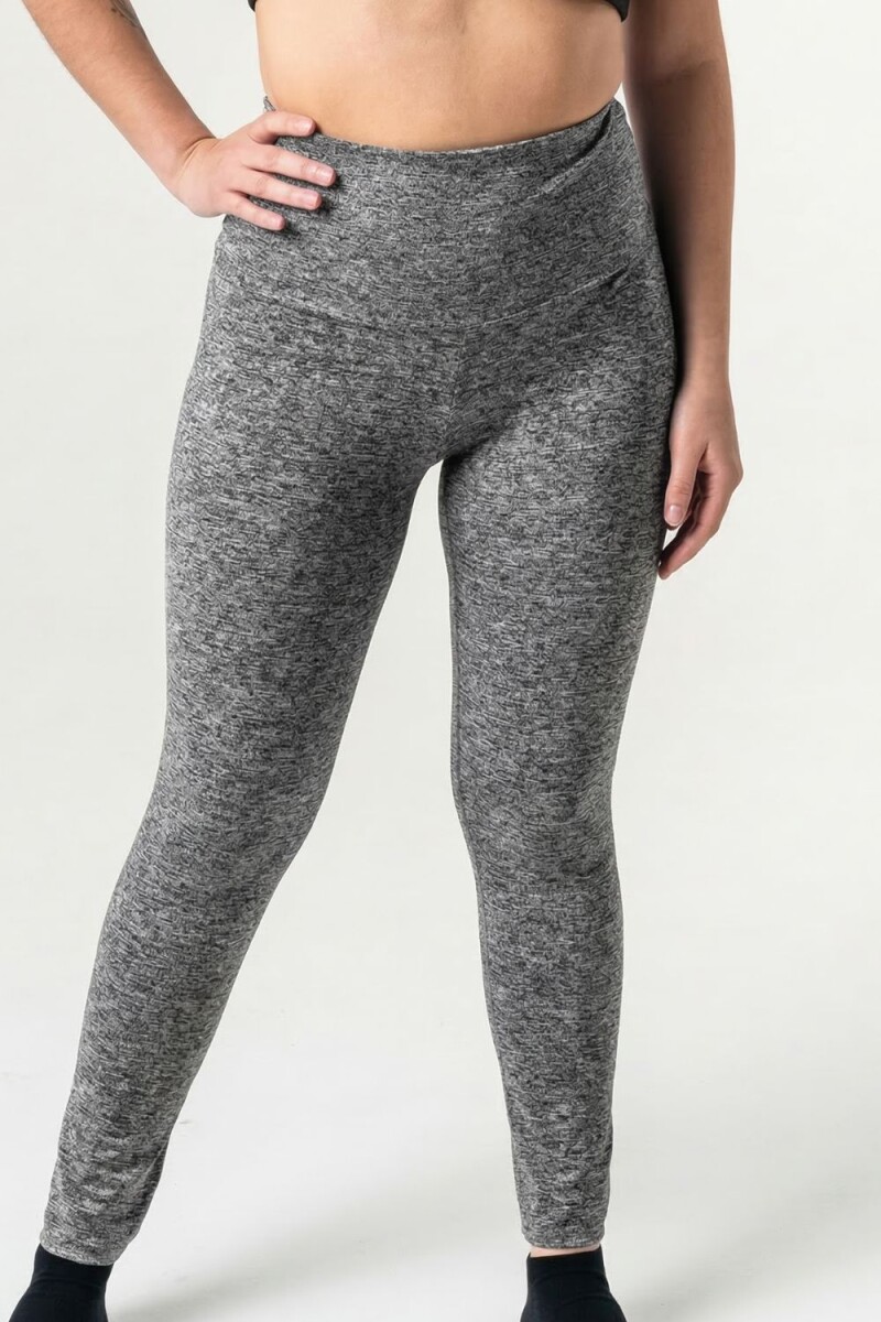 Calza deportiva tiro extra alto Alfa - Gris Melange 