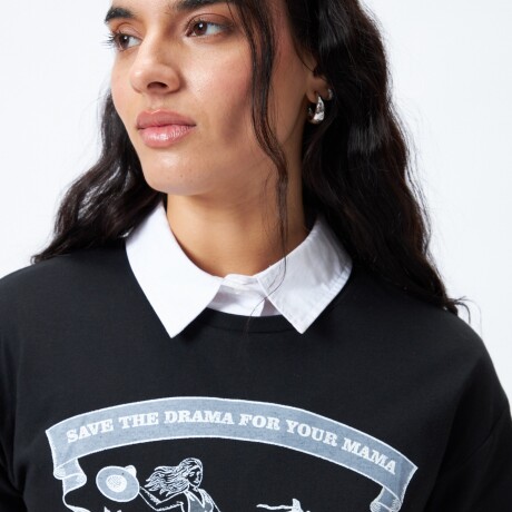 REMERA DRAMA Negro
