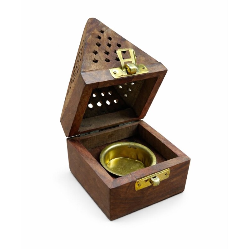 PORTAINCIENSO MADERA PIRAMIDE Portaincienso Madera Piramide