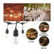 Guia Luces Solares 8mts 12 Lamp Led C/control Y Adaptador Ac Sin Color