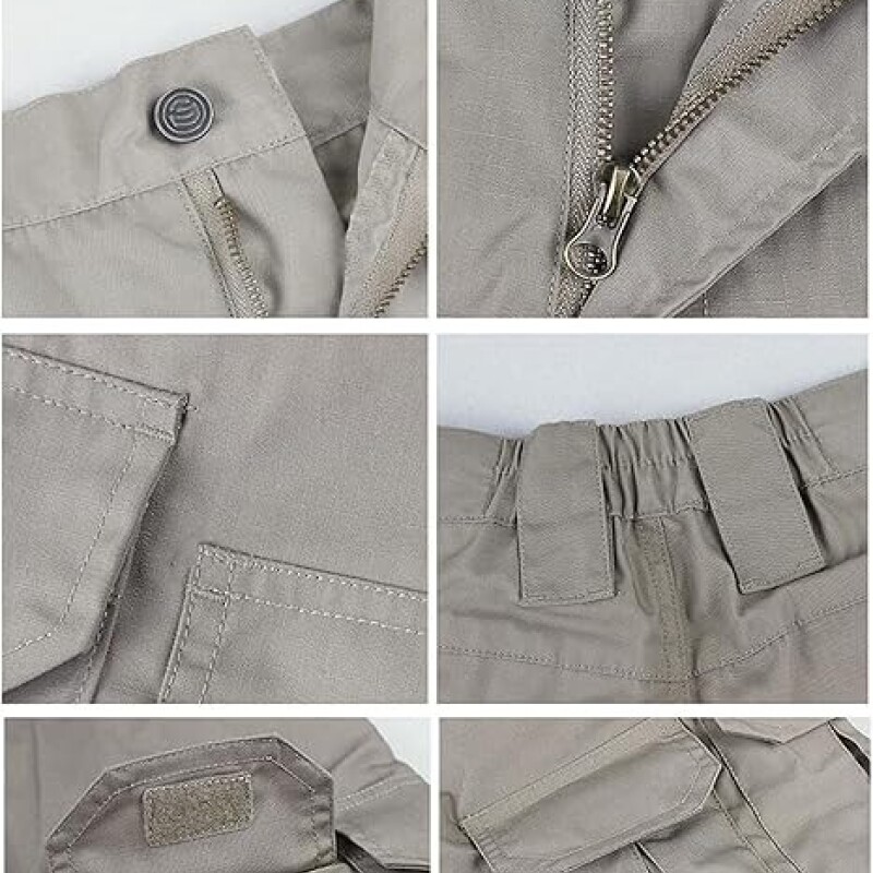 Pantalón Tácticos Anti Desgarro Reforzado Impermeable Beige