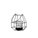 PORTA VELA VIDRIO C/SOPORTE METAL 12X12X12CM PLATA PORTA VELA VIDRIO C/SOPORTE METAL 12X12X12CM PLATA