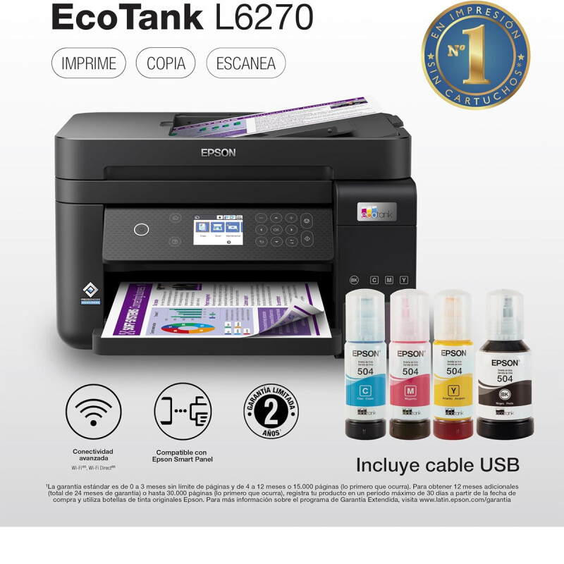Impresora Multifunción Epson L6270 EcoTank Impresora Multifunción Epson L6270 EcoTank
