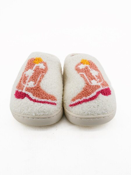 PANTUFLA COWGIRL BLANCO