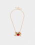 Collares Cortos Frutas Collar Corto Multidijes Frutas - Dorado