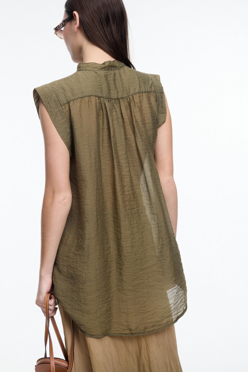 CAMISA SIN MANGAS Verde