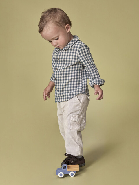 Pantalon Cargo Micro Arena Claro