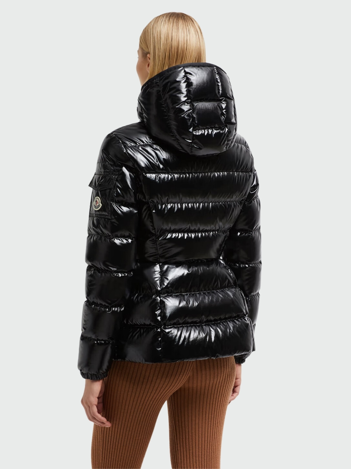 Moncler - Chaqueta rellena de plumas con capucha, Barante Negro