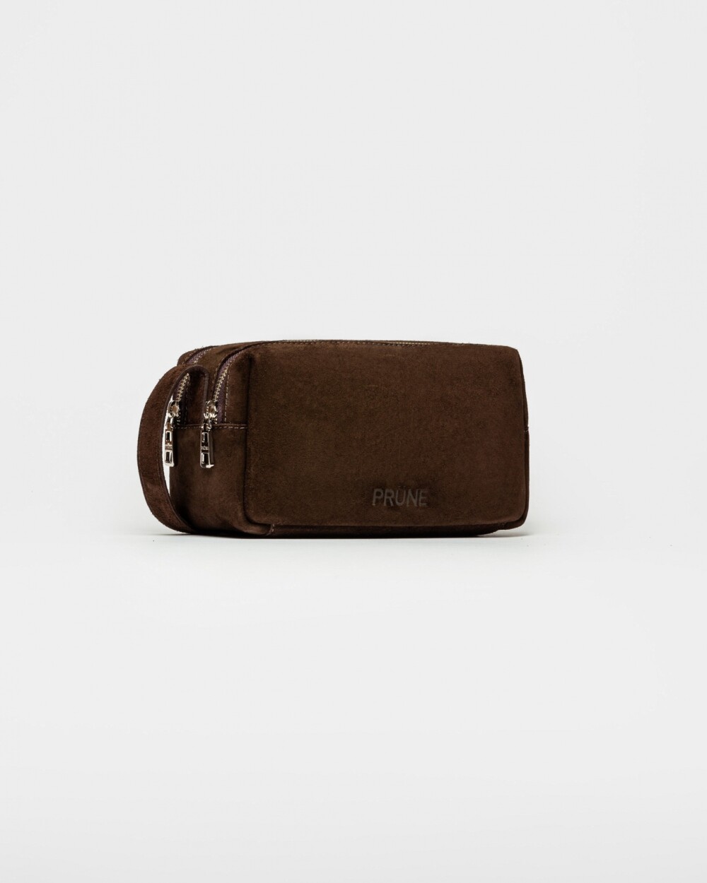 Bandolera Horizon en cuero gamuza Chocolate