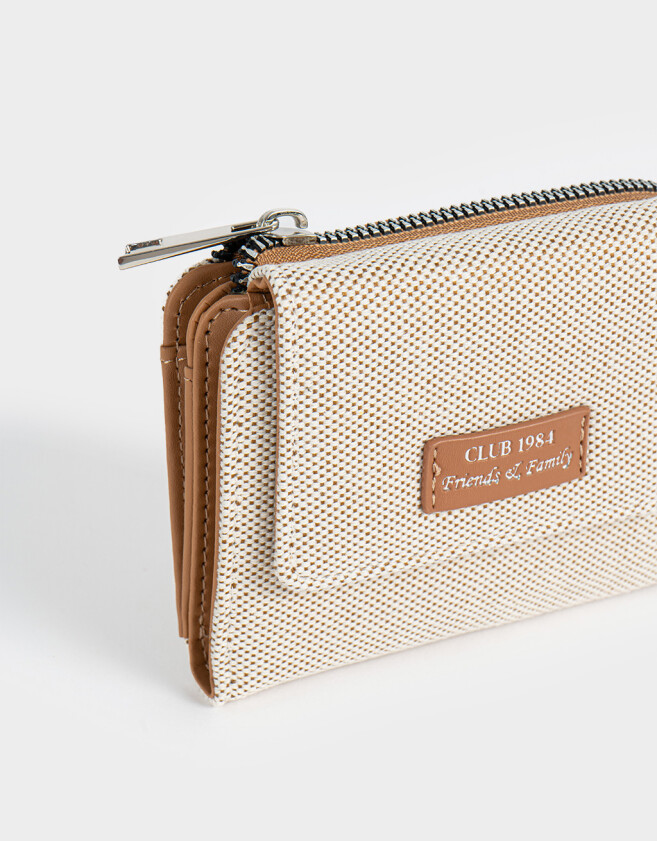 Billetera Billetera Solapa Beige - Marron Beige