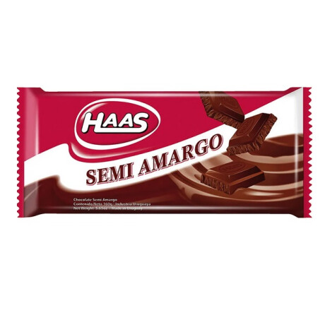 TABLETA CHOCOLATE HAAS 150G SEMI AMARGO TABLETA CHOCOLATE HAAS 150G SEMI AMARGO