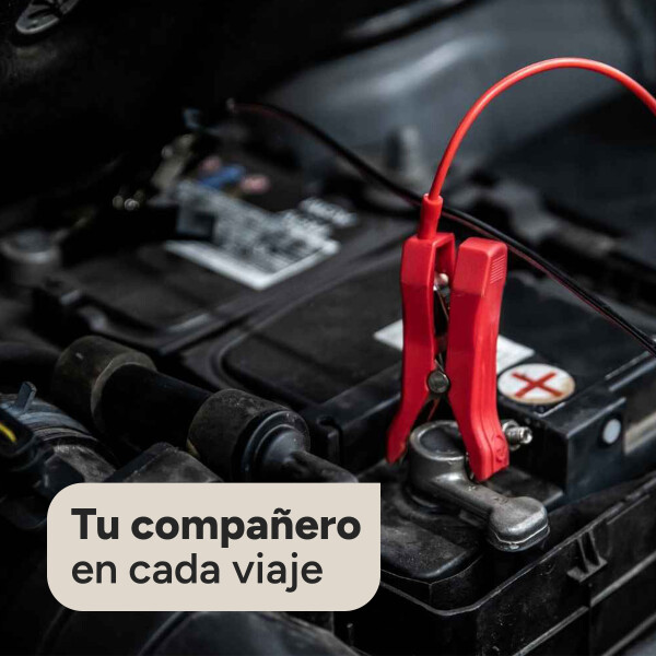Arrancador Batería 12V 20000mAh USB Linterna Powerbank Auto Color Rojo