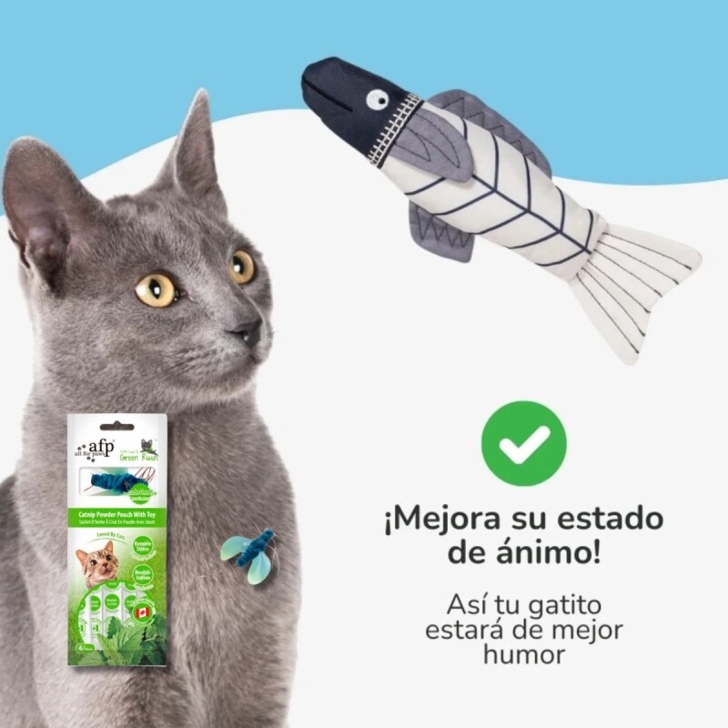 HIERBA GATERA CATNIP KIT DE 6 UNIDADES X 2 G C/JUGUETE INSECTO PARA GATOS HIERBA GATERA CATNIP KIT DE 6 UNIDADES X 2 G C/JUGUETE INSECTO PARA GATOS