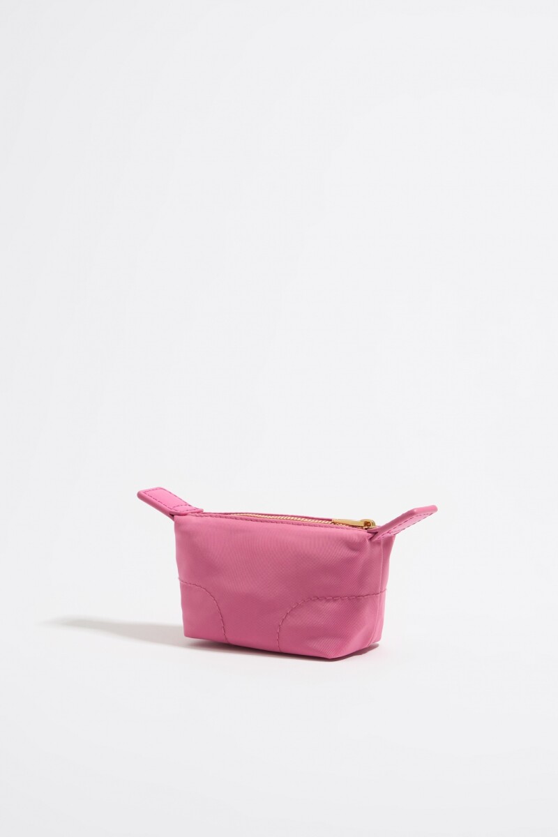 MONEDERO TRAPECIO MINI NYLON Fucsia