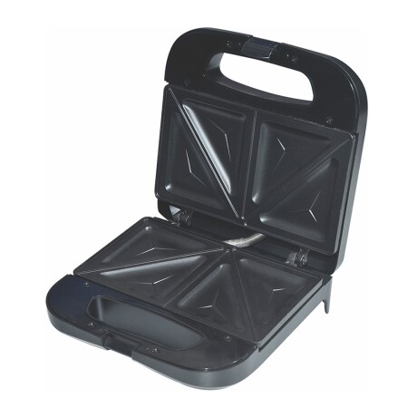 Sandwichera Eléctrica Antiadherente 2 Panes 780W Cuori Deli Negro