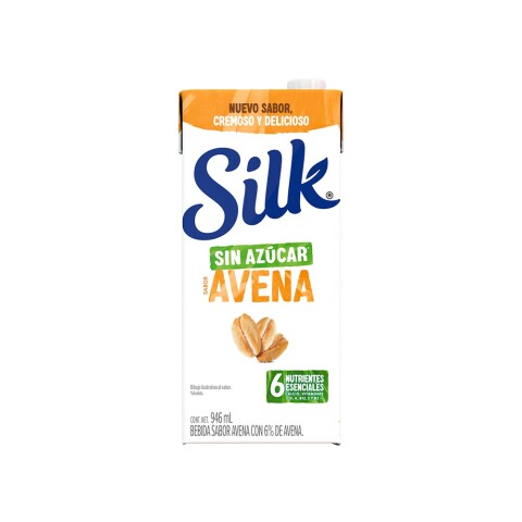 Leche Vegetal Silk Avena sin azúcar 946 ml Bebida Silk Avena Sin Azucar 1