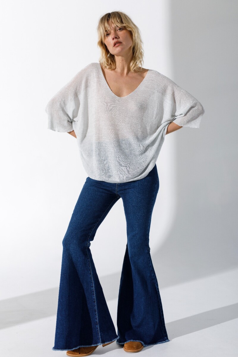 Sweater Julieta Blanco Lurex